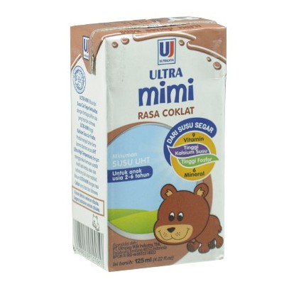 Susu Ultra Mimi Rasa Coklat 125Ml