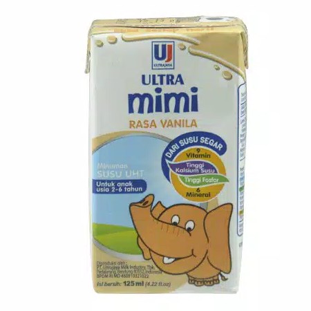 Susu Ultra Mimi Rasa Vanila 125Ml