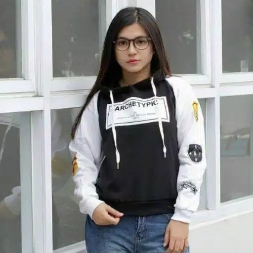 Sweater  jaket hodie ARCHETYPIC bahan babyterry fit L