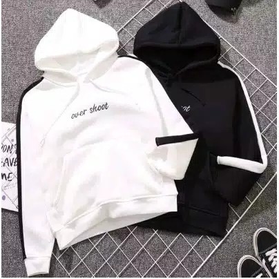 Sweater  jaket hodie OVER SHOOT bahan babyterry fit L 2