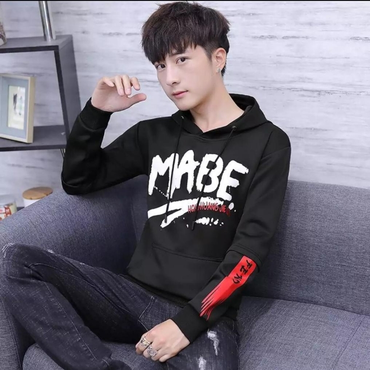 Sweater Hoodie Mabe Hitam