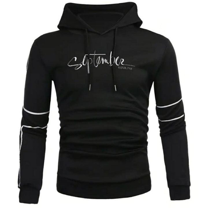 Sweater Hoodie September Hitam