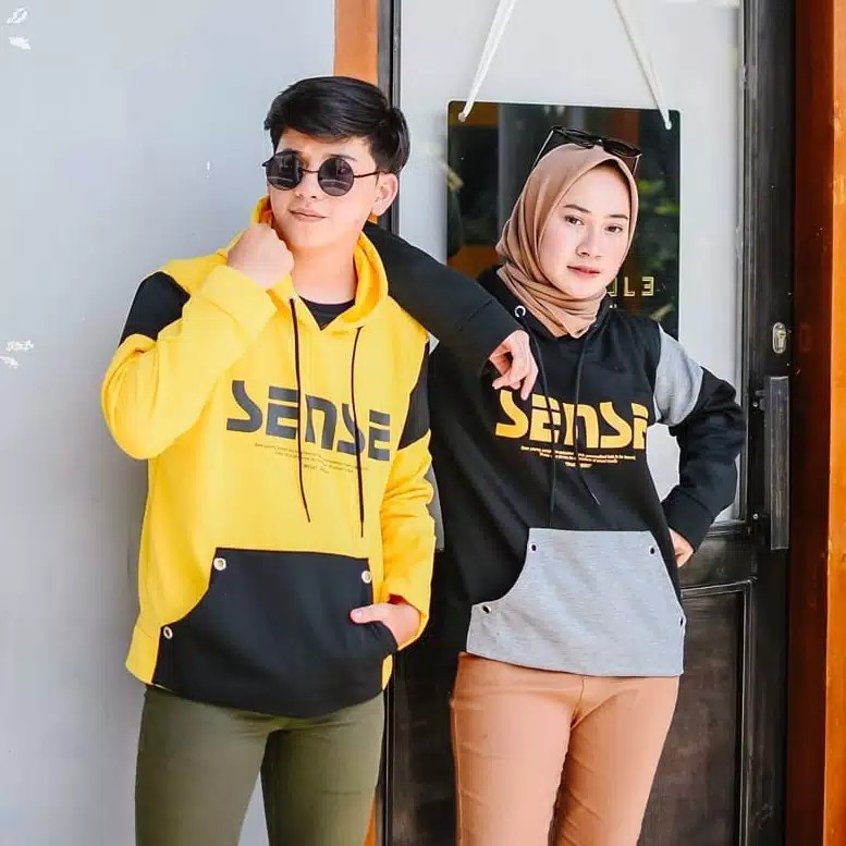 Sweater Pria Sense Hoodie Fleece