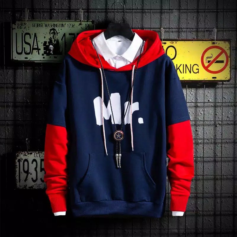 Sweater Pria l MR HOODIE COWO Musim Gugur l Hodie