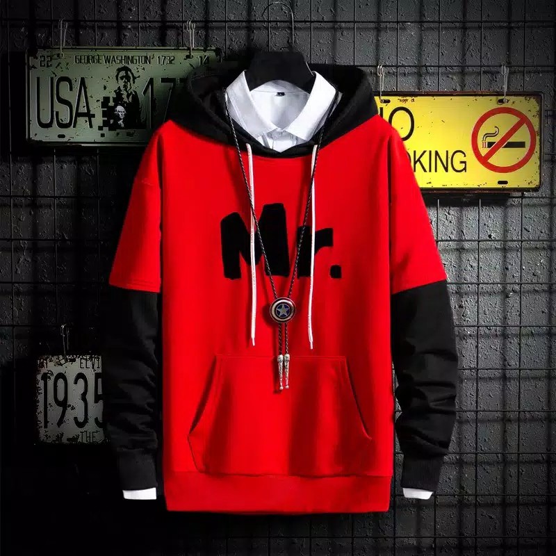 Sweater Pria l MR HOODIE COWO Musim Gugur l Hodie 2