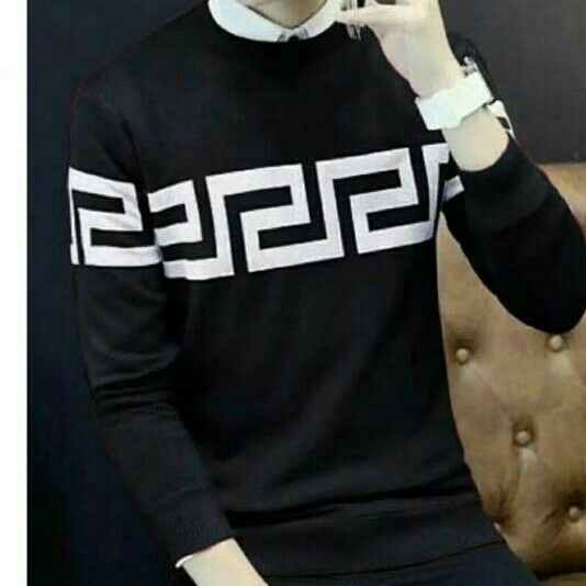 Sweater Pria labirin PE16