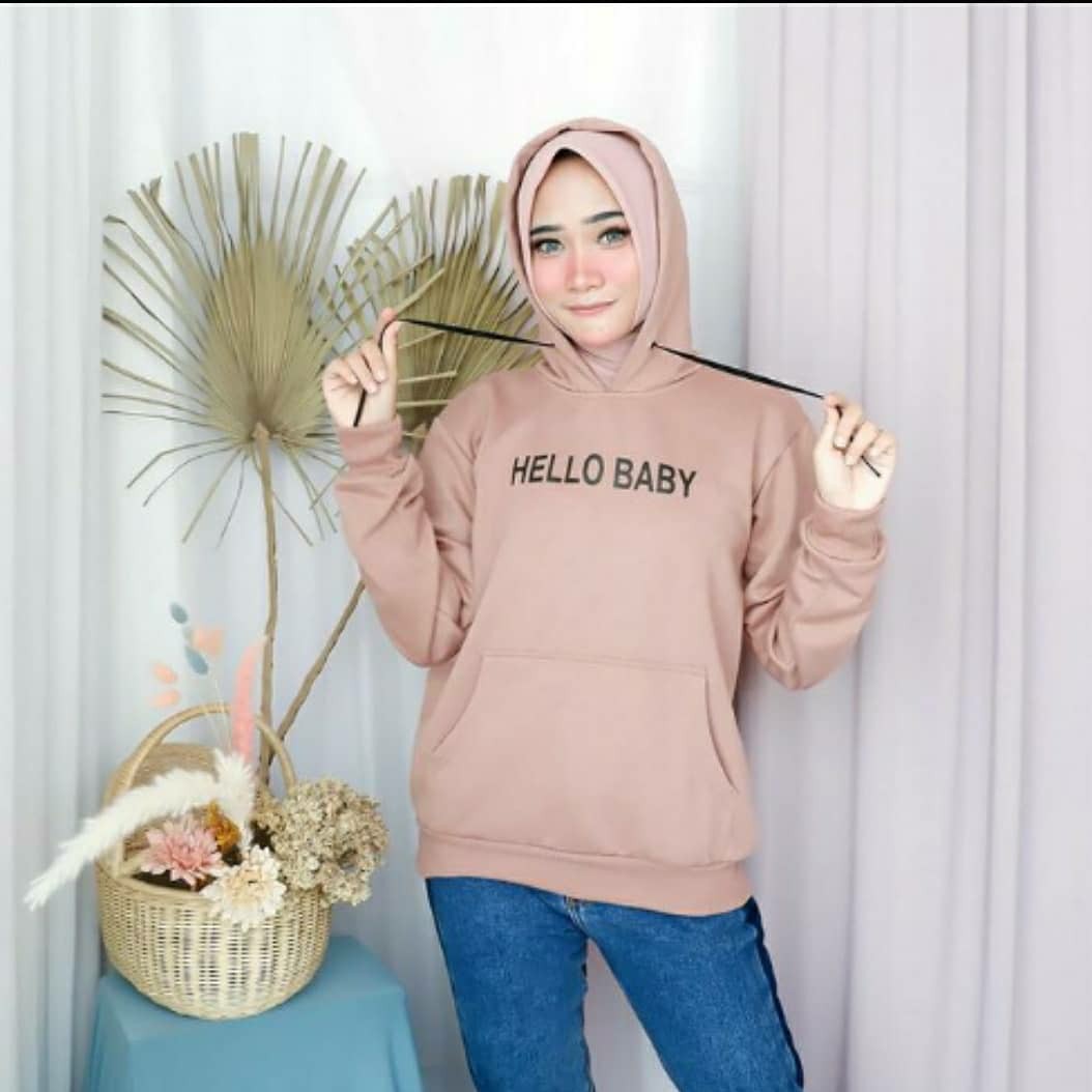 Sweater VC hello - Mocca