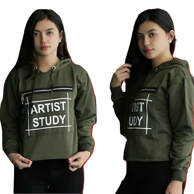 Sweater Wanita Artist Study Sweater Fleece