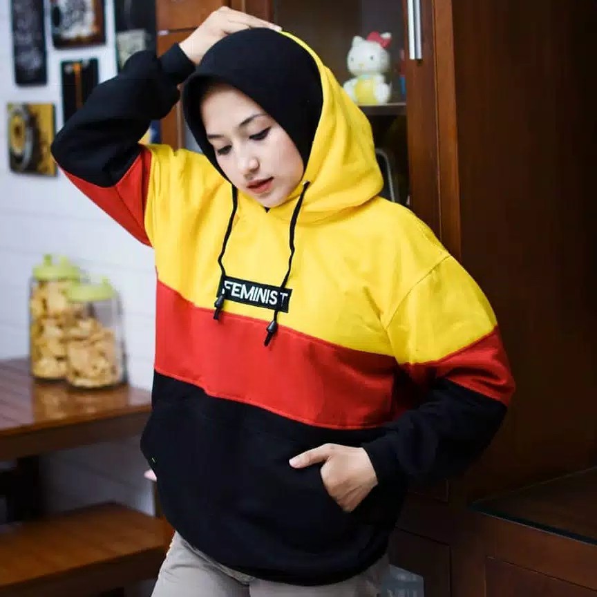 Sweater Wanita Feminist Sweater Fleece 2