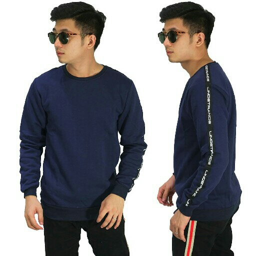 Sweatshirt Track Strap Navy