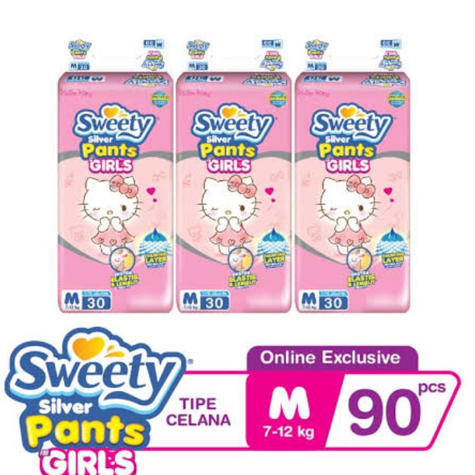 Sweety Silver Pants Girls M 30