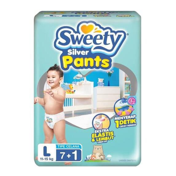 Sweety Silver Pants L isi 7plus1