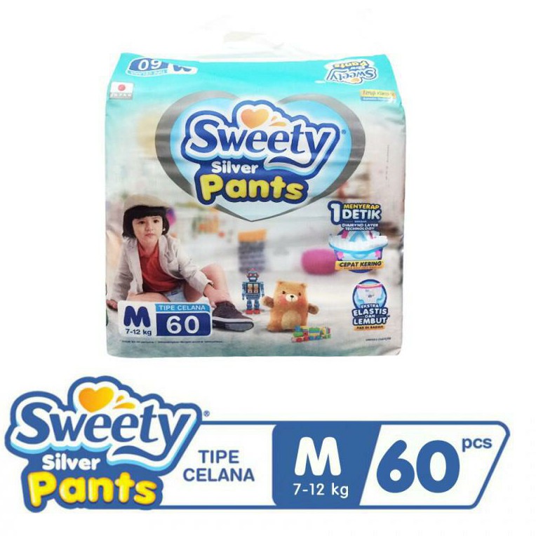 Sweety Silver Pants M 60