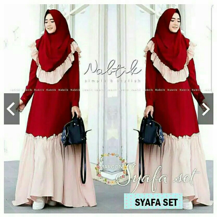 Syafa Set Maroon