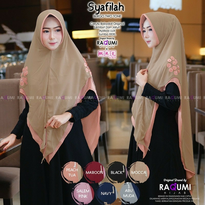 Syafilah Bergo Two Tone