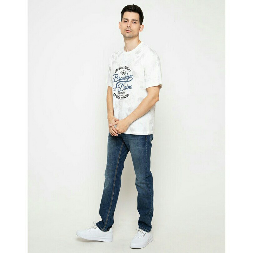 T Zone T-shirt Print Brooklyn Denim - Putih 4