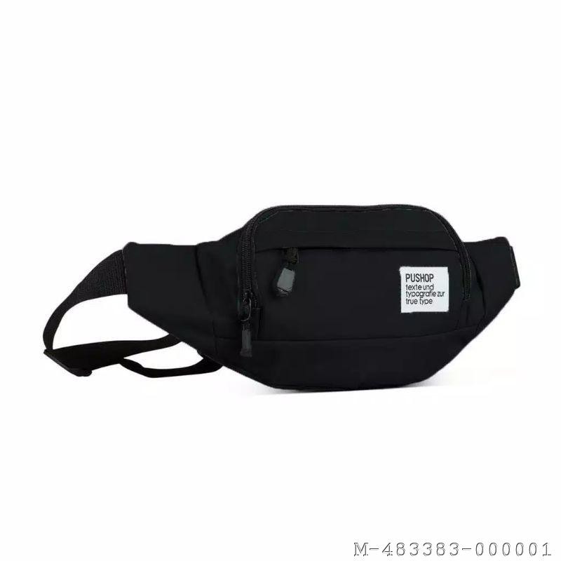 TAS PINGGANG WAISTBAG MINI BLACK KASUAL CORDURA 2