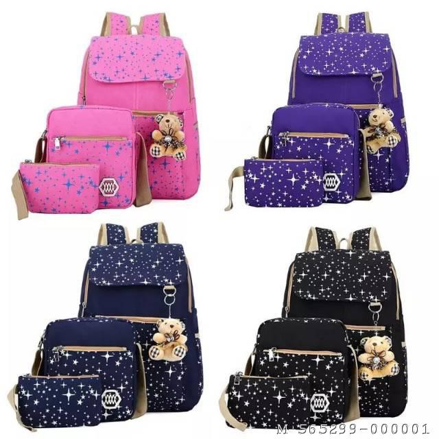 TAS RANSEL WANITA KANVAS