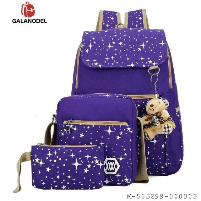 TAS RANSEL WANITA KANVAS 4