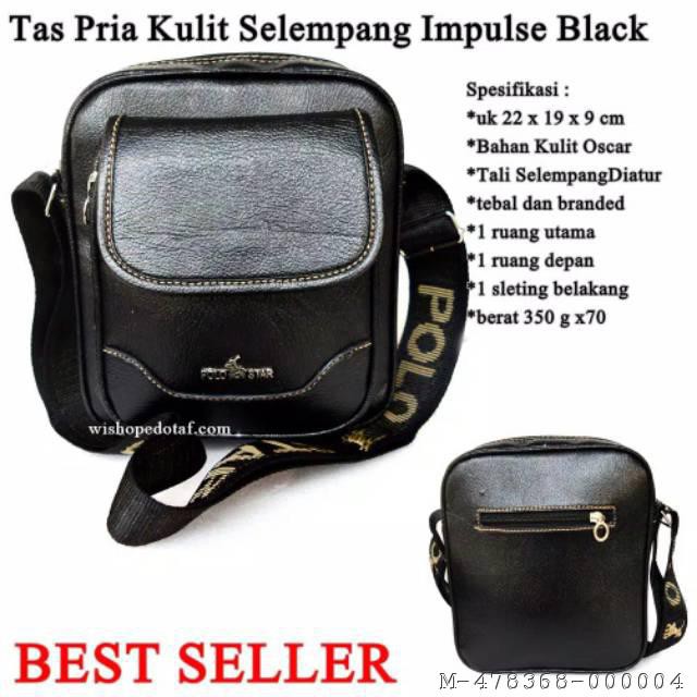 TAS SELEMPANG PRIA IMPULS BAHAN KULIT 3