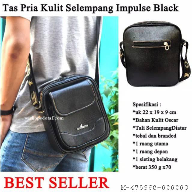 TAS SELEMPANG PRIA IMPULS BAHAN KULIT 5