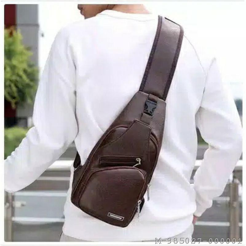 TAS SLEMPANG COKELAT PRIA 2