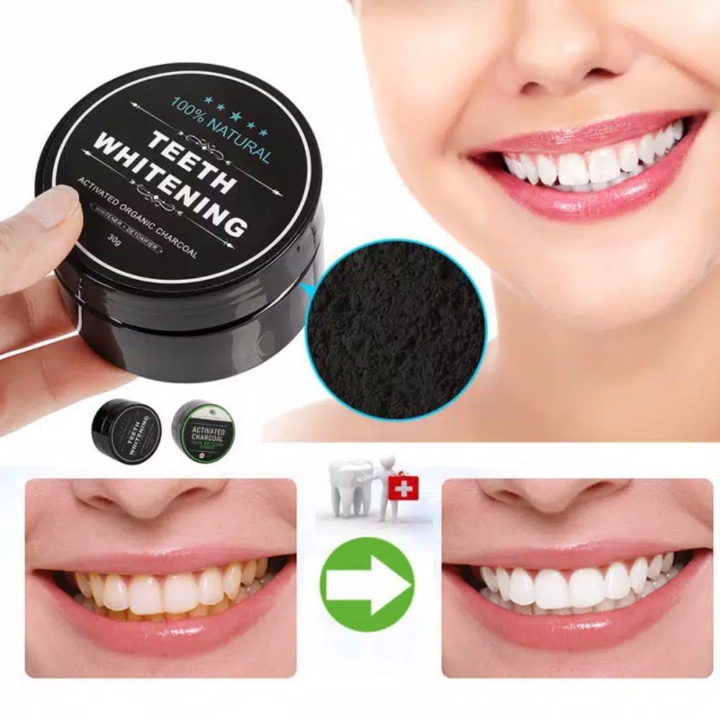 TEETH WHITENING POWDER ORGANIC ACTIVATED CHARCOAL