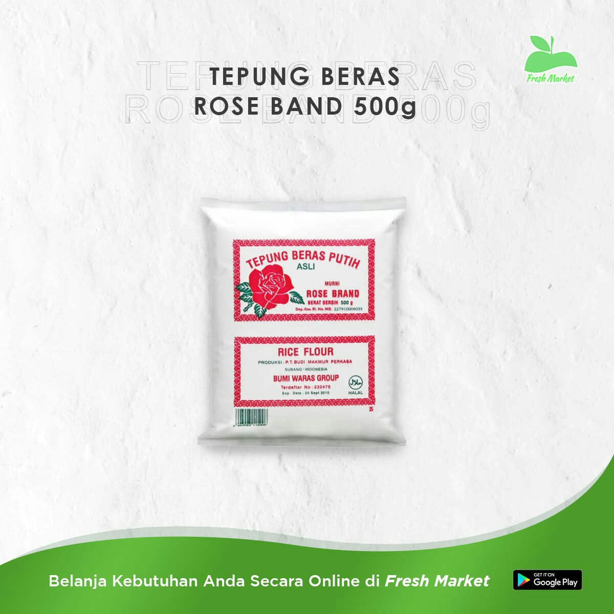 TEPUNG BERAS ROSE BRAND 500 GRAM