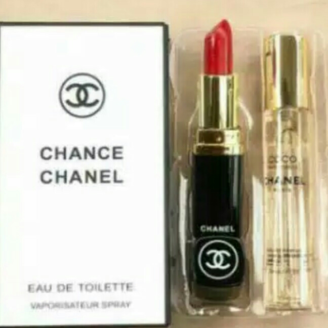 TERLARIS PAKET HEMAT CHANEL PARFUME DAN LIPSTIK PROMO PAKET MURAH PAR 2