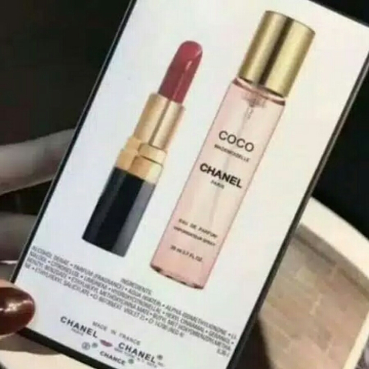 TERLARIS PAKET HEMAT CHANEL PARFUME DAN LIPSTIK PROMO PAKET MURAH PAR 3