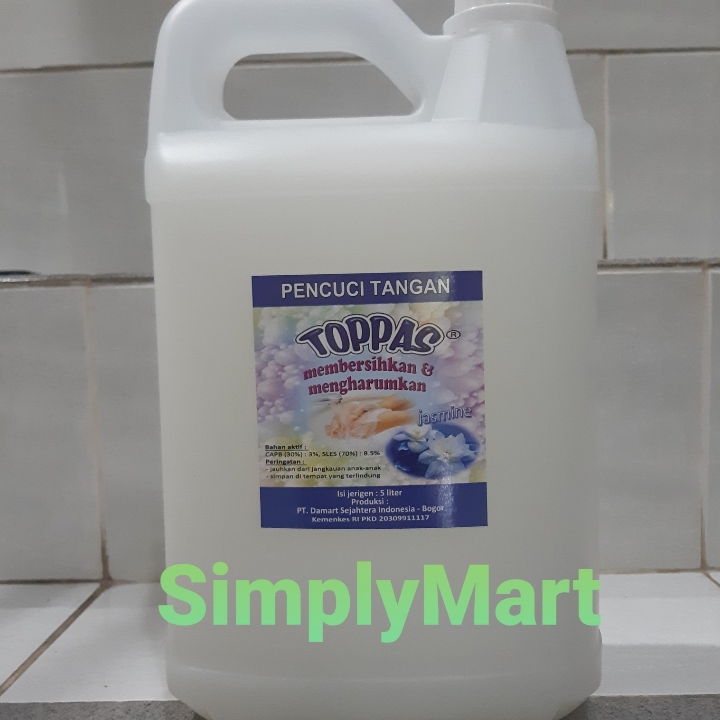 TOPPAS hand soap jasmine 5 LiterPromo Stok terbatas