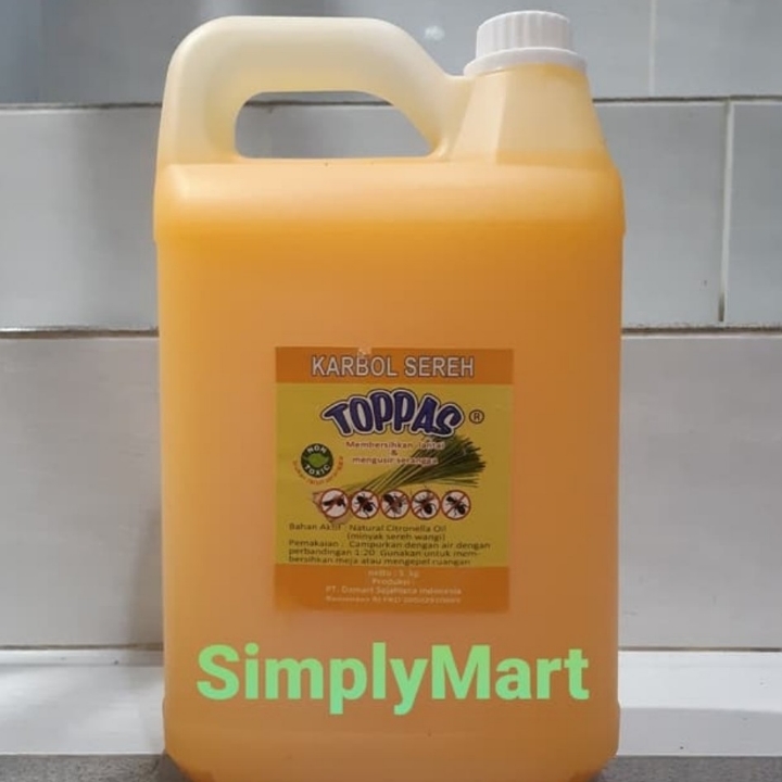 TOPPAS karbol sereh wangi 5 Liter Promo Stok terbatas