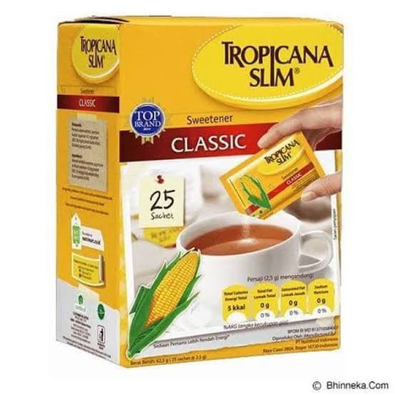 TROPICANA SLIM CLASSIC LOW CALORIE SWEETENER 62GR