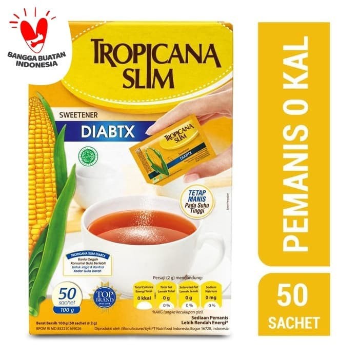 TROPICANA SLIM DIABETIC NO CALORIE SWEETENER 100 GR