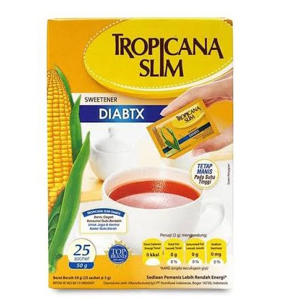 TROPICANA SLIM DIABETIC NO CALORIE SWEETENER 50 GR