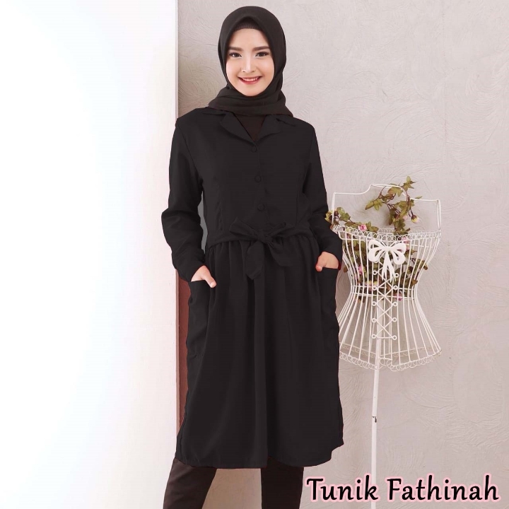 TUNIK FATHINAH BLACK