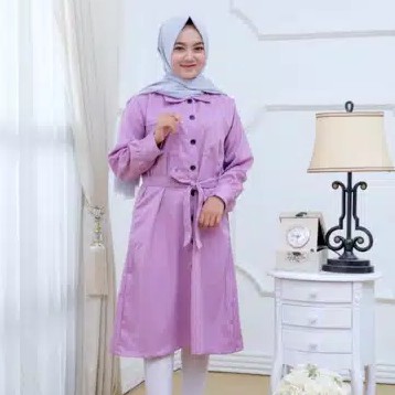 TUNIK SALMA POCKY KANCING MOSCREPE PREIUM 2