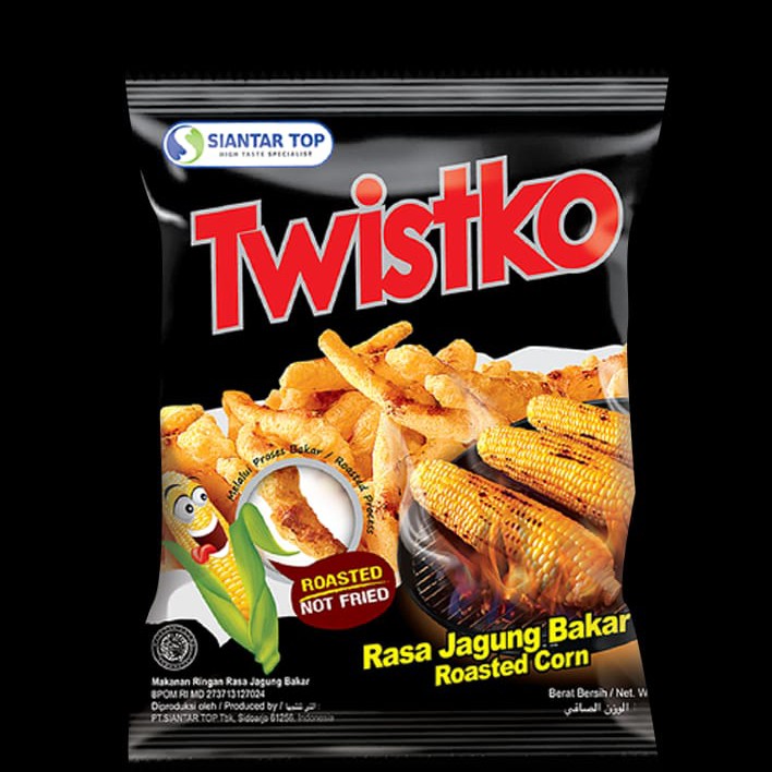 TWISTKO SNACK BARBEQUE CORN 18 GR