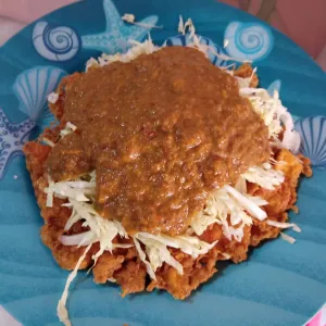 Tahu Telor Sambal Kacang Porsi Kecil