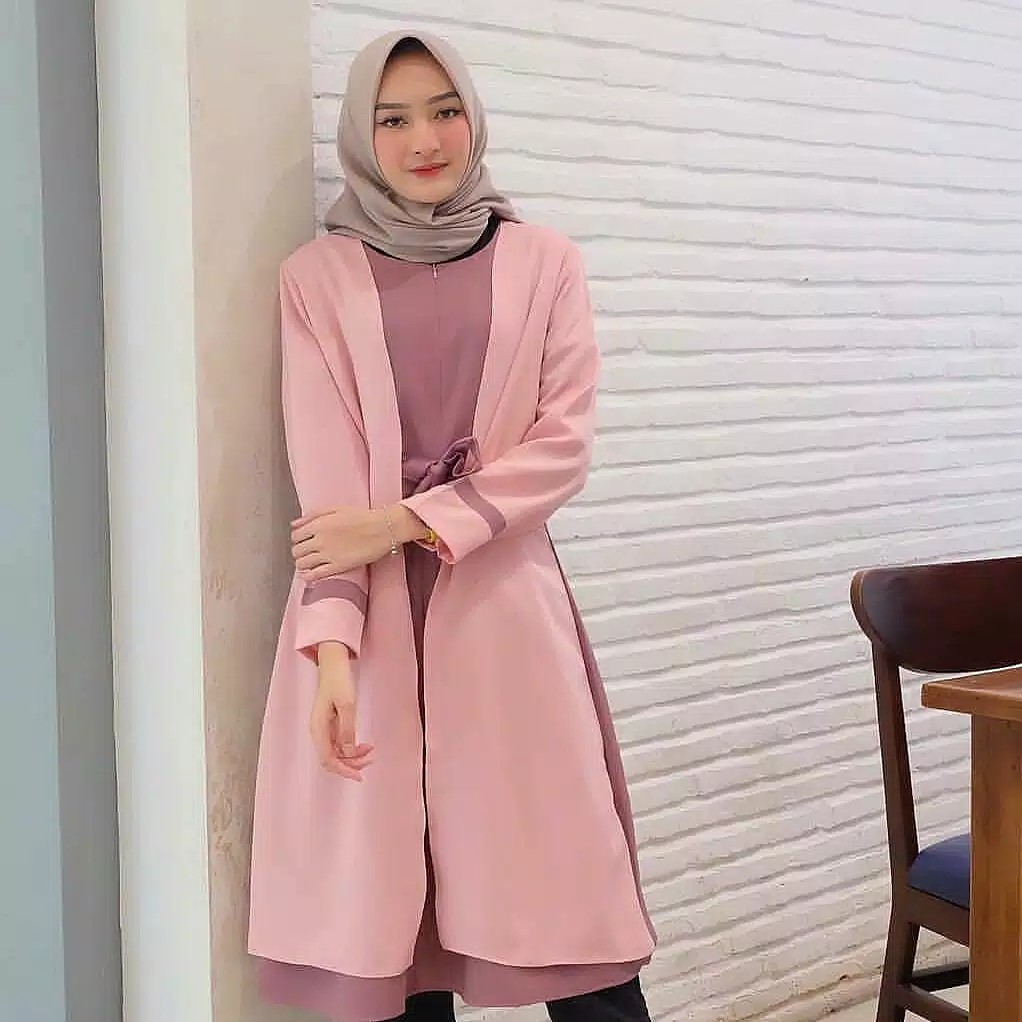 Tamara Combi Long Tunik  Atasan Bahan Tebal 2