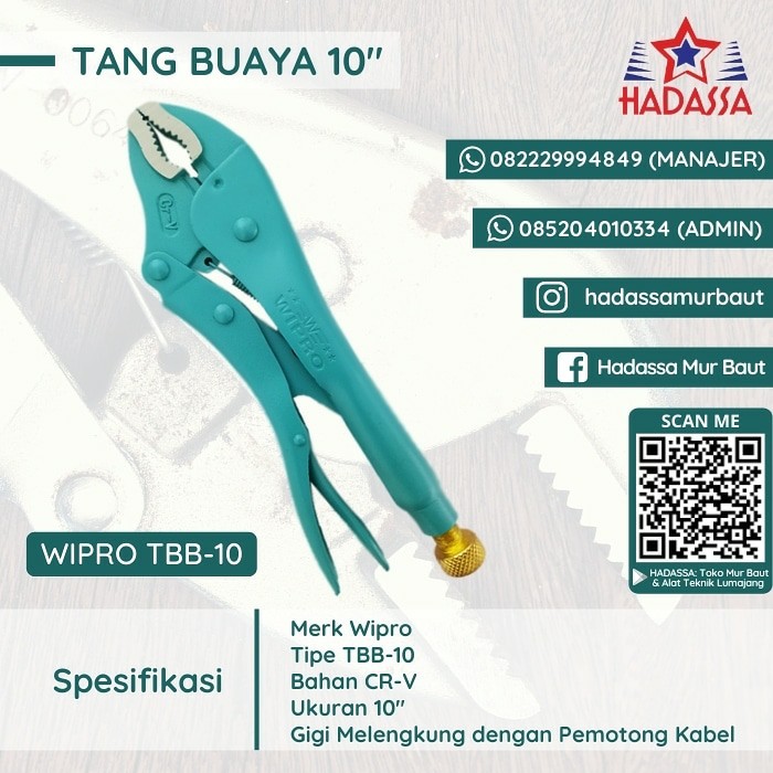 Tang Buaya 10Inci Wipro TBB-10