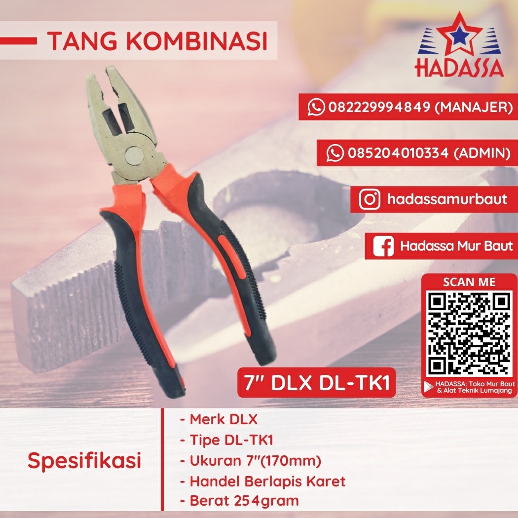 Tang Kombinasi 7 Inci DLX DL-TK1