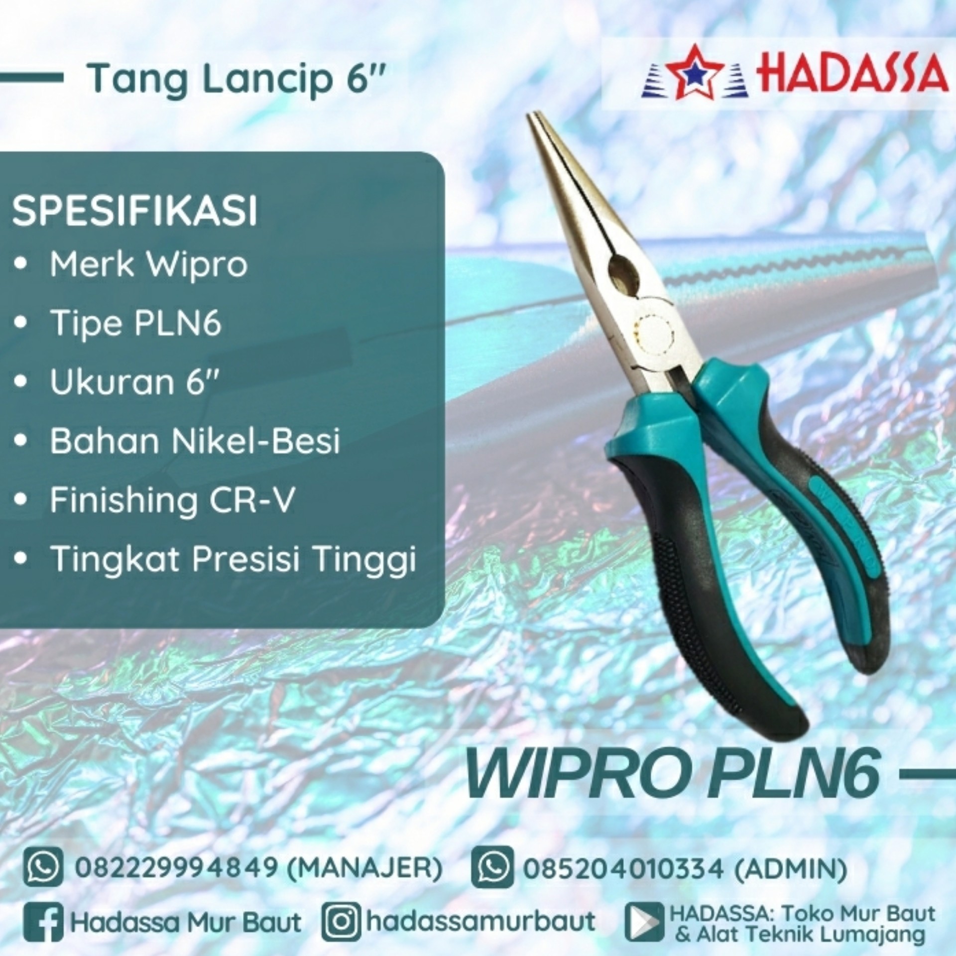 Tang Lancip 6 Wipro PLN6