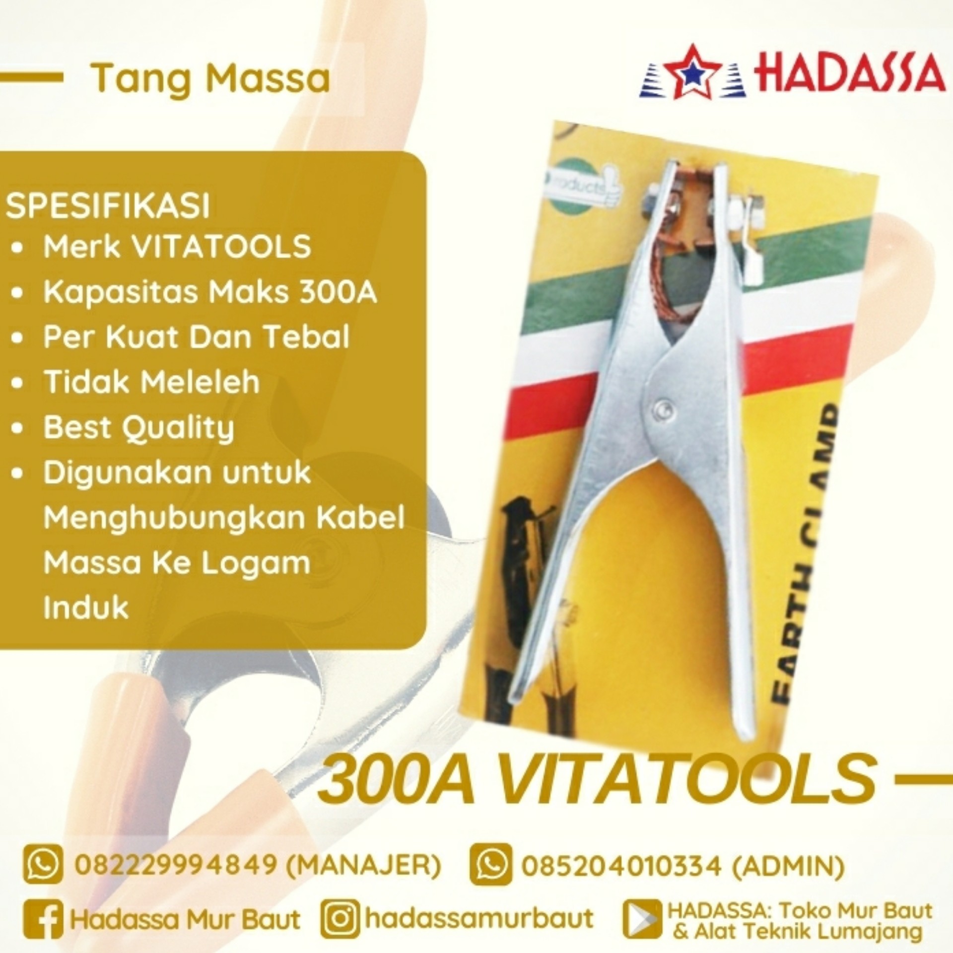 Tang Massa 300A VITATOOLS