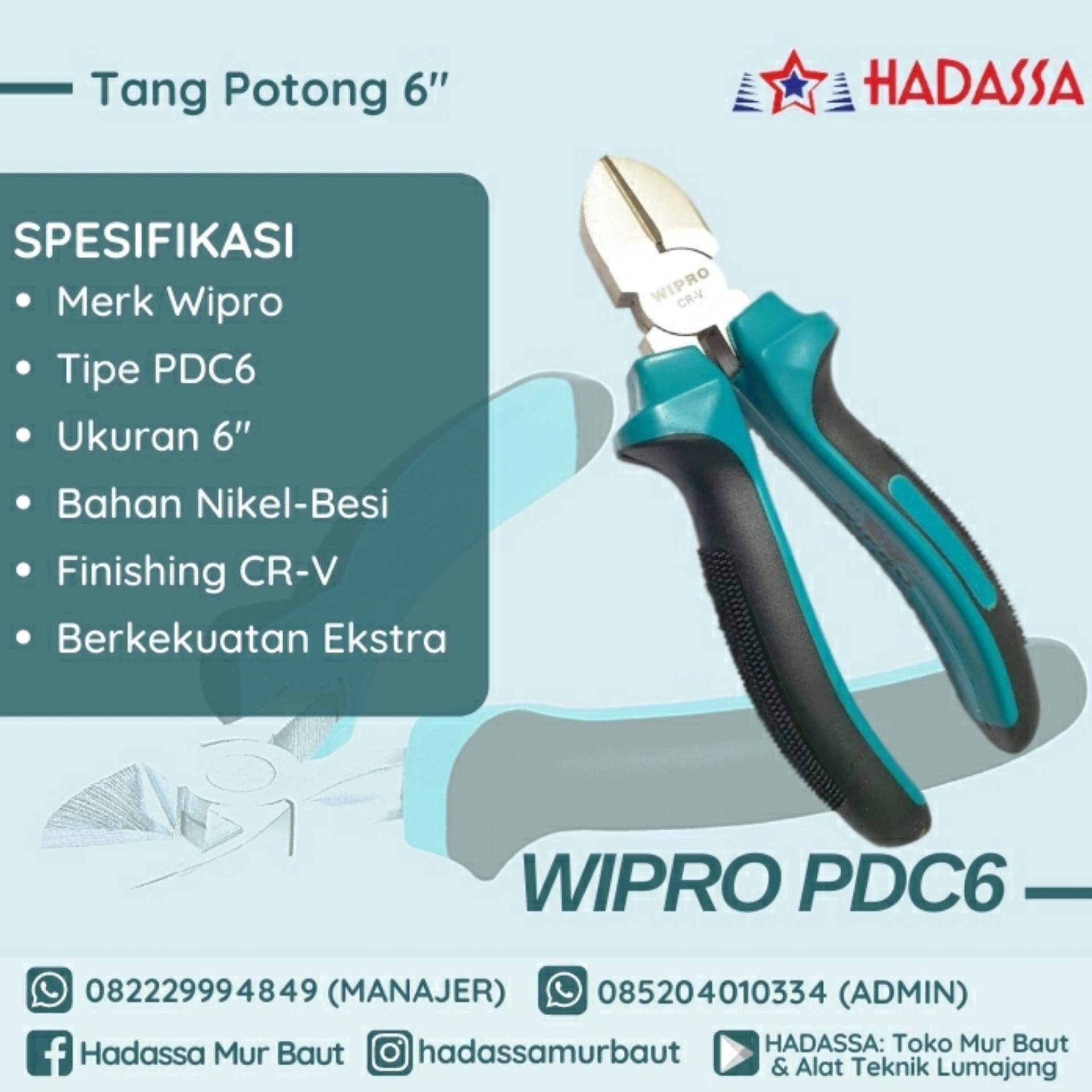 Tang Potong 6 Wipro PDC6