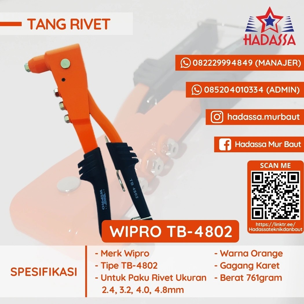 Tang Rivet Wipro TB-4802