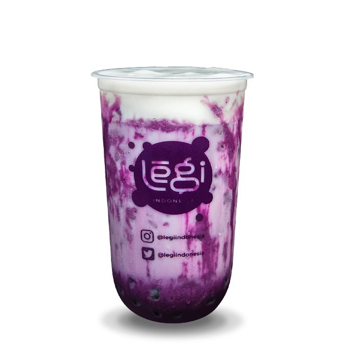 Taro Cheese Boba - Large