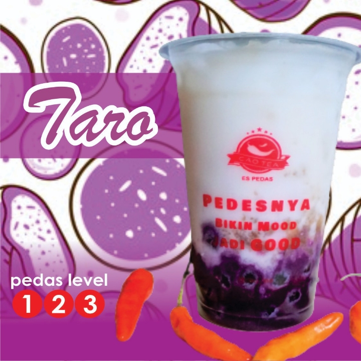 Es Pedas Taro Level Sedang