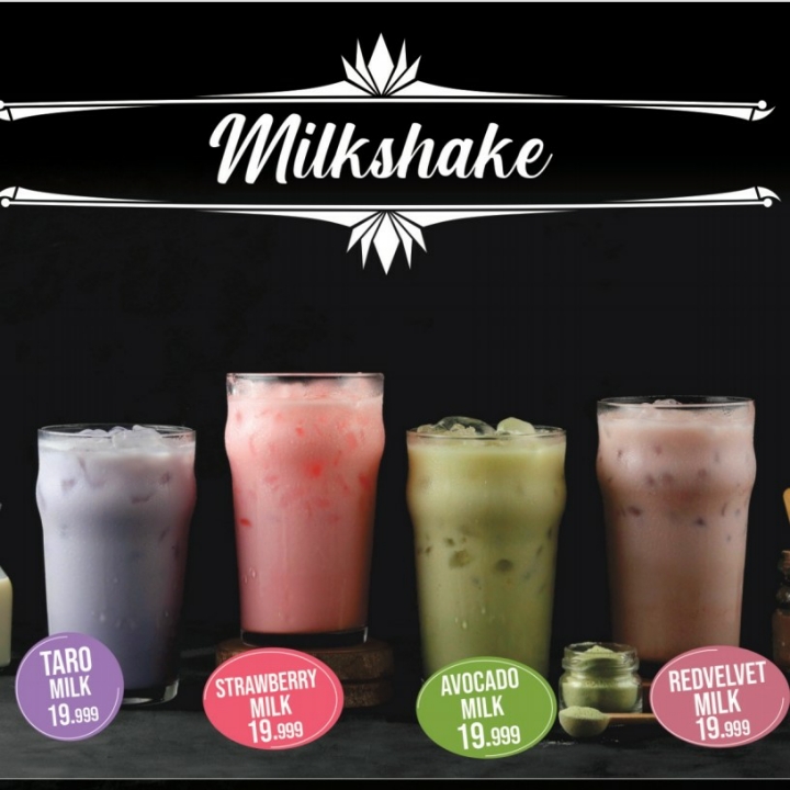 Taro Milk - Strawberry Milk - Avocado Milk - Redvelvet Milk