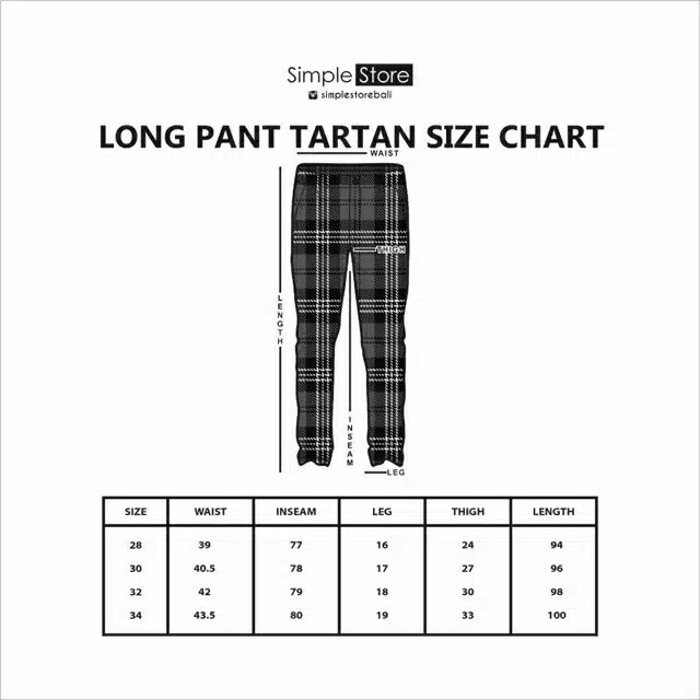 Tartan Pants Pria TH007 2